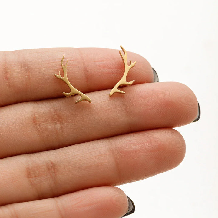 Boucles d'oreilles en forme de bois de cerf