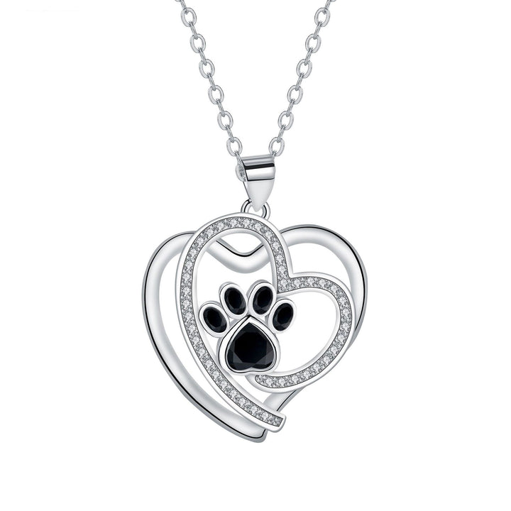 Collier Clavicule avec Empreinte de Patte Mignonne