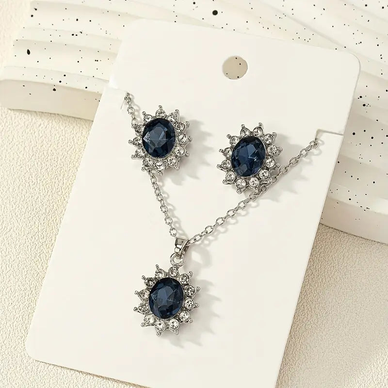 Ensemble de bijoux Katya Azuryn | Or blanc