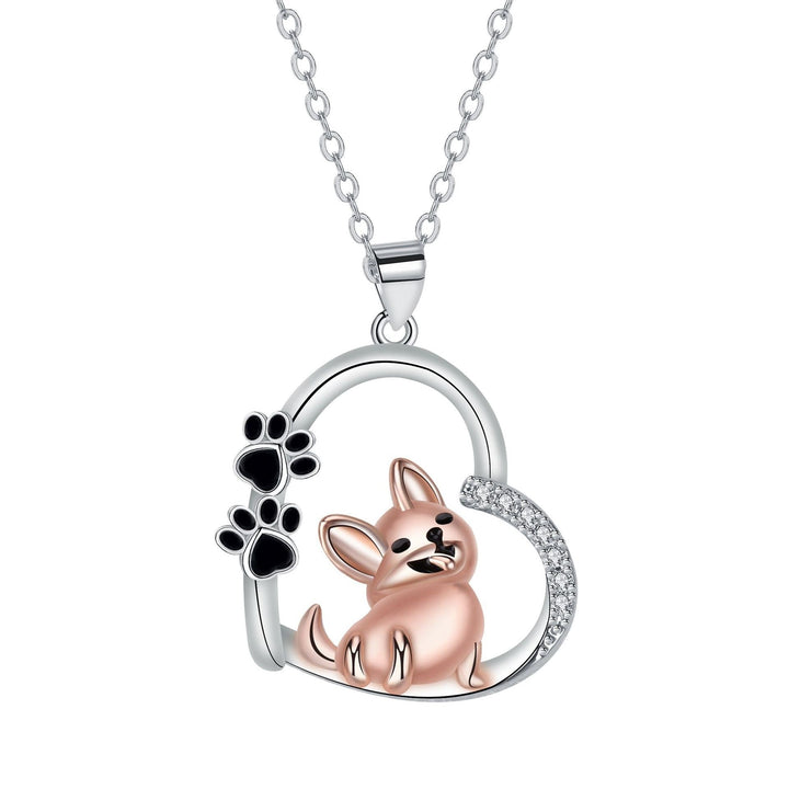 Pendentif en forme de cœur pour chien