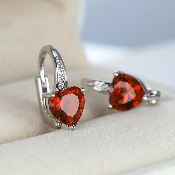 Boucles d'oreilles Lunara Emberelle | Or blanc
