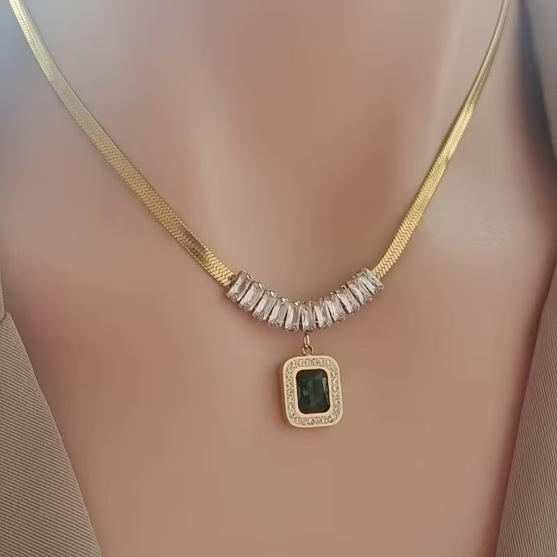 Collier en Émeraude Prism Regalia | Or