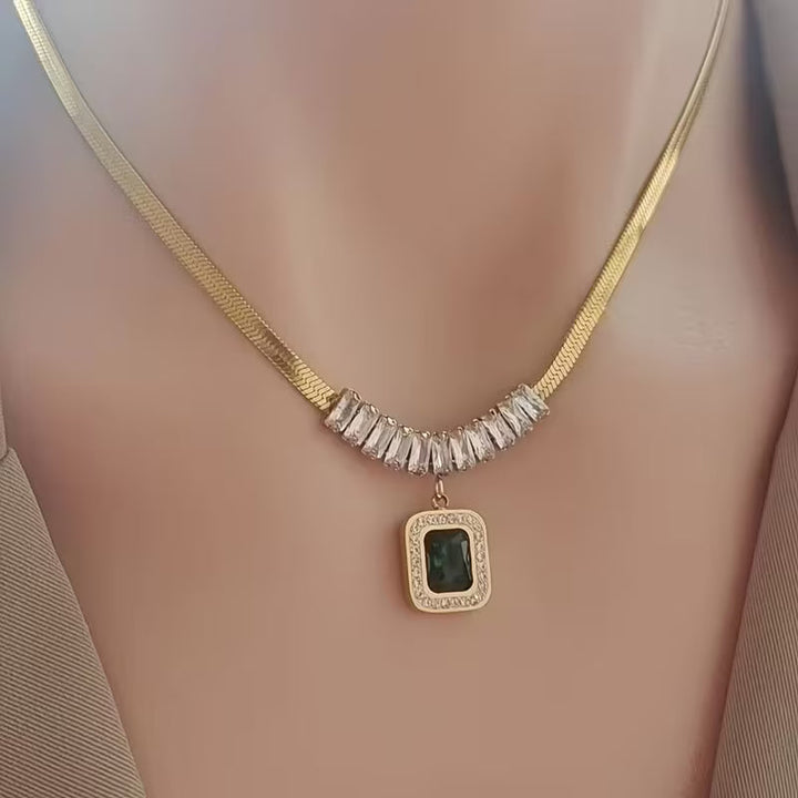 Collier Regalia Prism Émeraude | Or