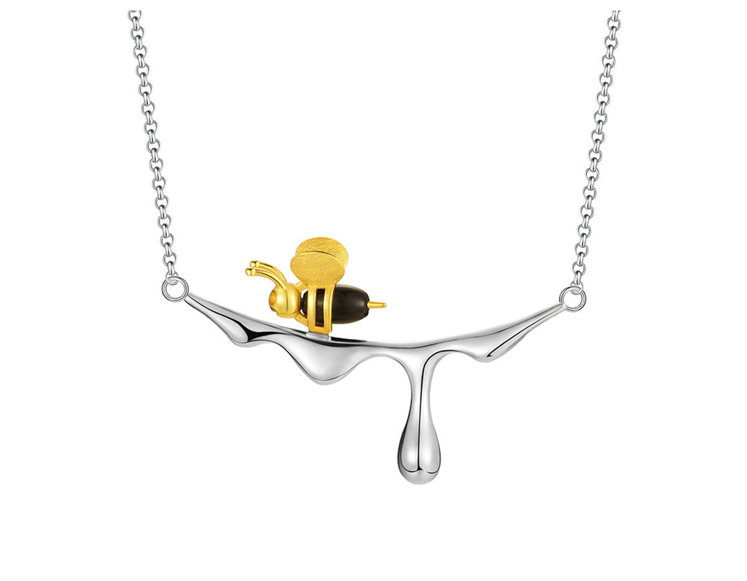 Collier en Miel Coulant et Abeille