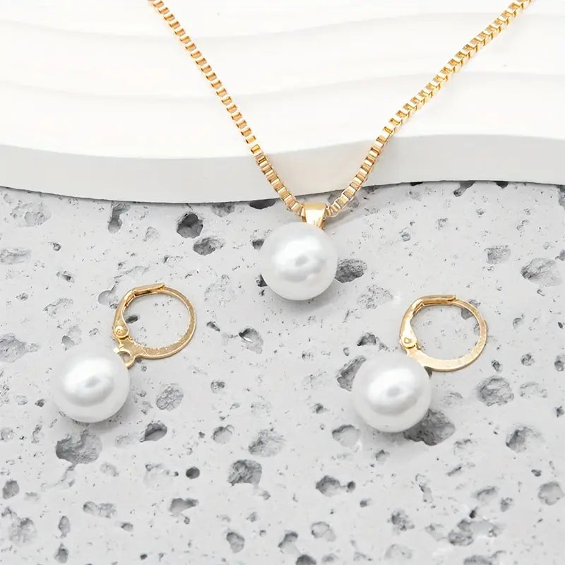 Ensemble de Bijoux en Perles Dorées | Or
