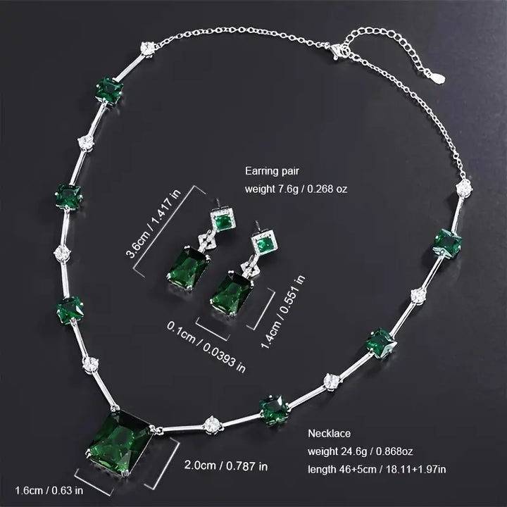 Ensemble de Bijoux Daphira Verelune | Or Blanc