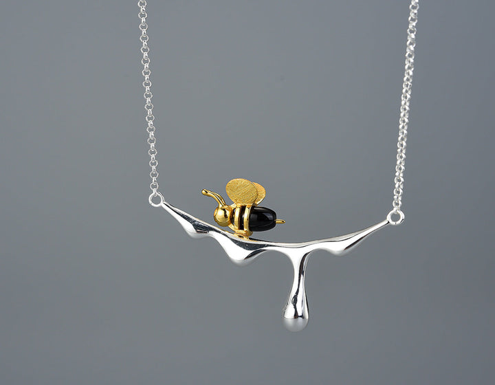 Collier en Miel Coulant et Abeille