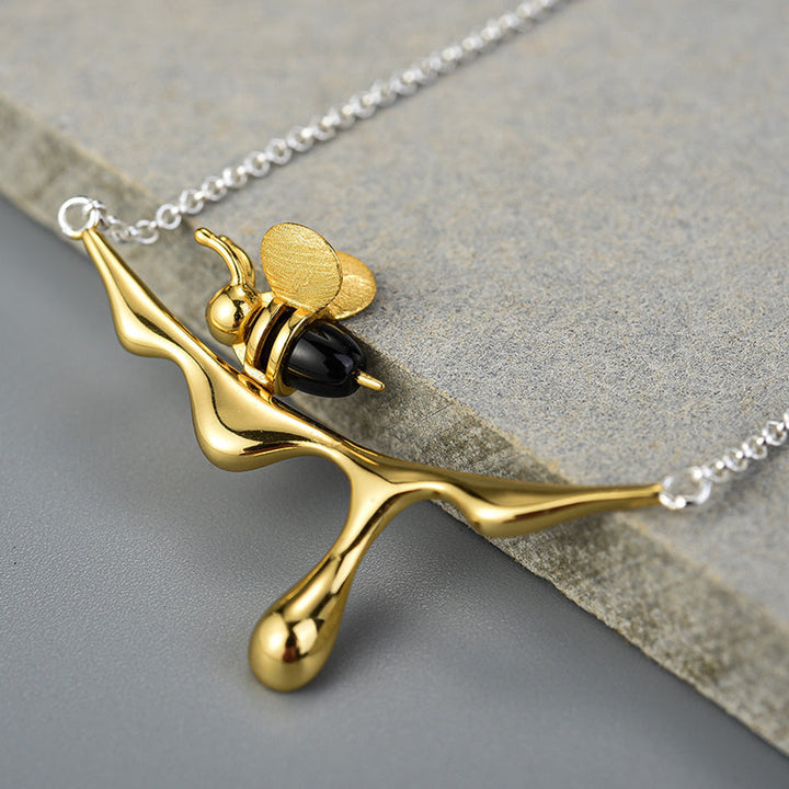 Collier en Miel Coule & Abeille