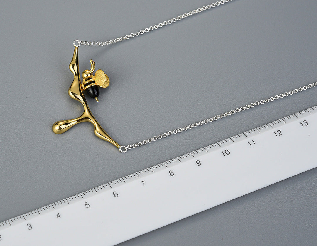 Collier en Miel Coule & Abeille