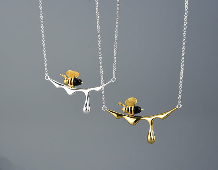 Collier en Miel Coule & Abeille