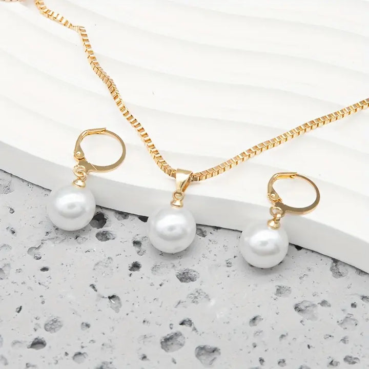 Ensemble de Bijoux en Perles Dorées | Or