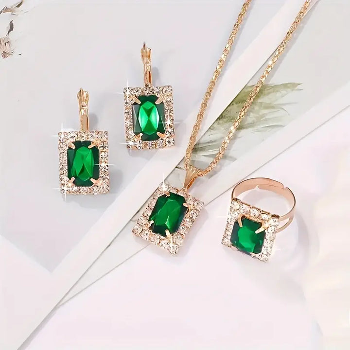 Bijoux Sylvara Greenveil émeraude | Or Blanc