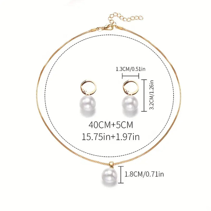 Ensemble de bijoux en perles dorées | Or