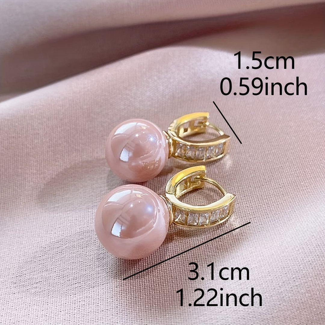 Boucles d'oreilles en perles roses