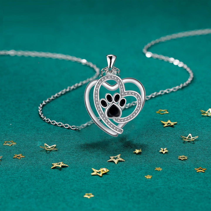 Collier Clavicule avec Empreinte de Patte Mignonne