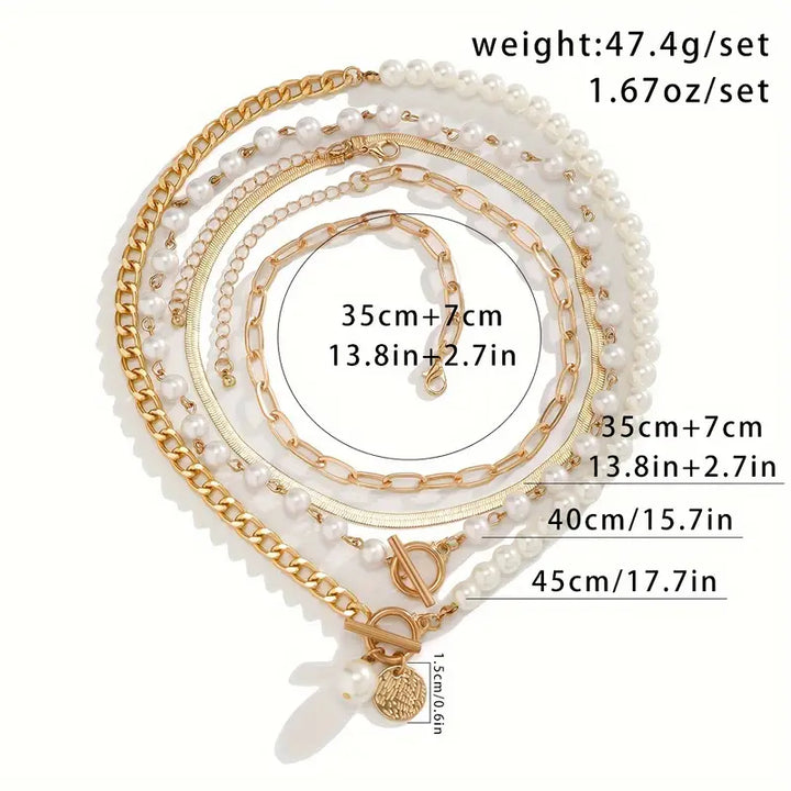 Collier Vintage en Perles et Chaîne en Or | Or