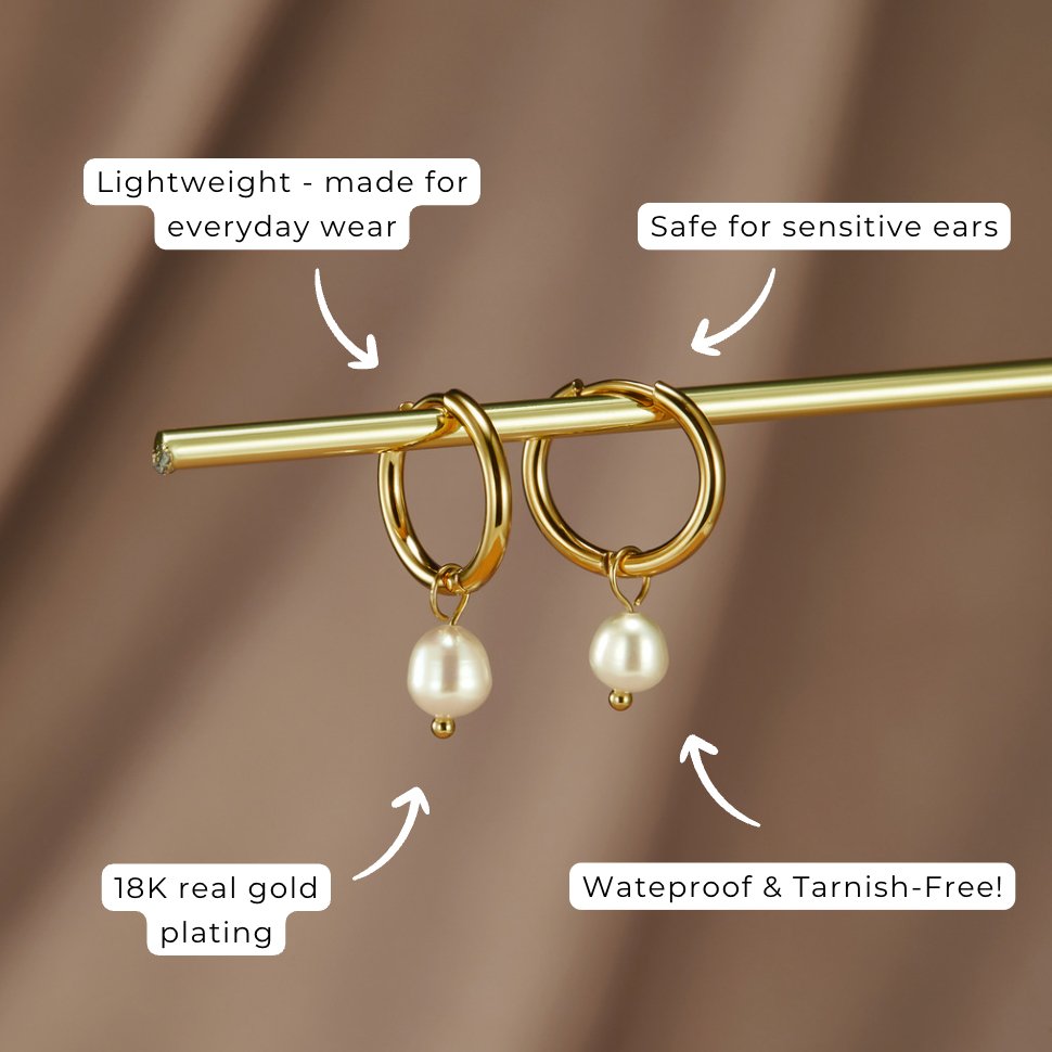 Boucles d'oreilles créoles en perles essentielles