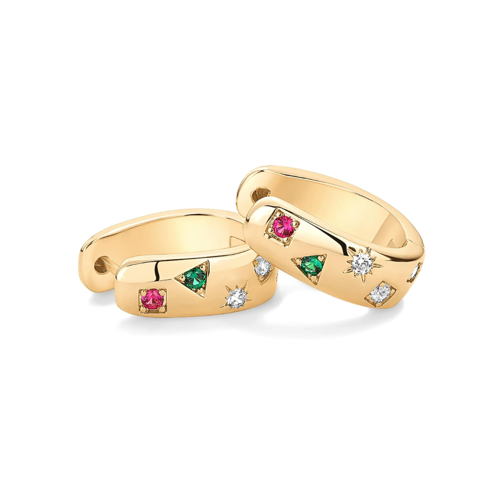 Boucles d'oreilles Colorwave | Or