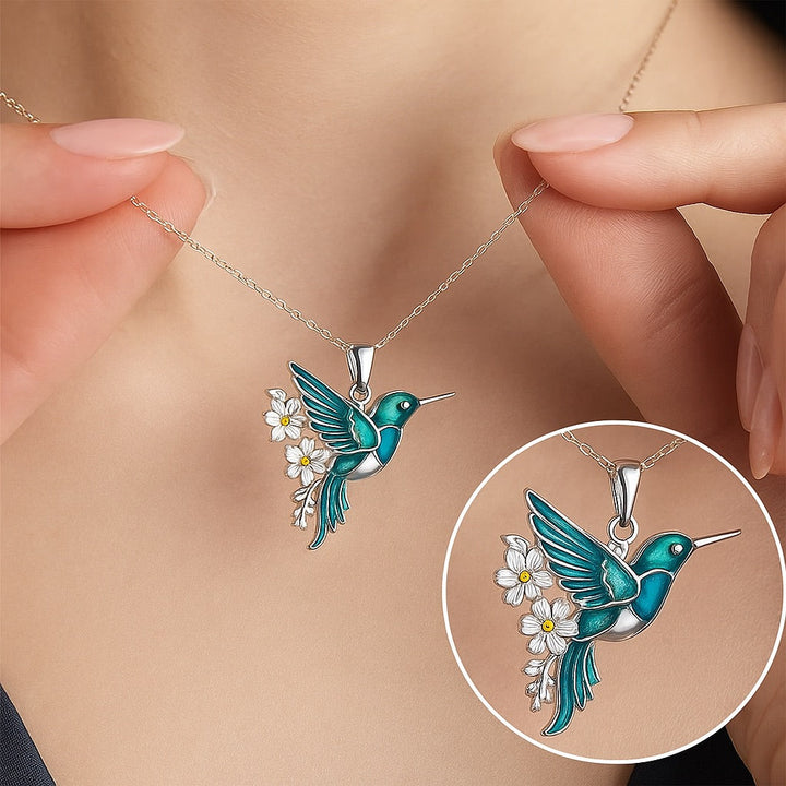 Magnifique collier Colibri avec boucles d'oreilles bonus – Offre limitée