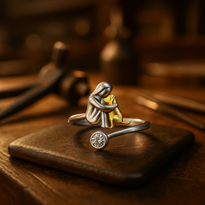 Bague en Argent Sterling 925 avec Zirconia – Ajustable & Fait à la Main