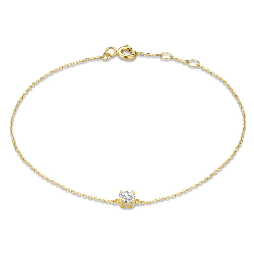 Bracelet Cléa en Pierre | Or Blanc
