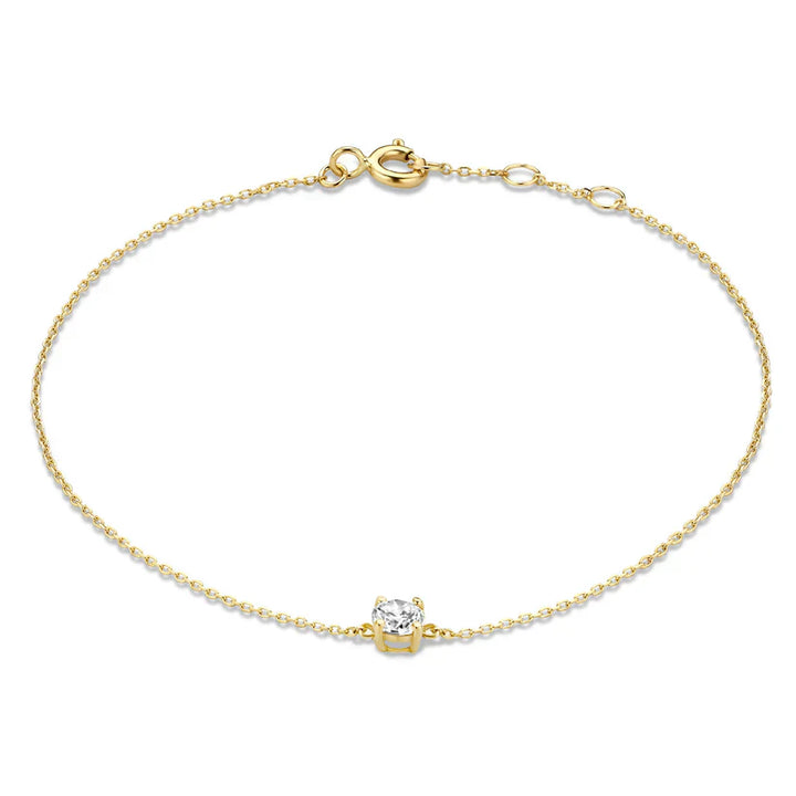 Bracelet Cléa en Pierre | Or Blanc
