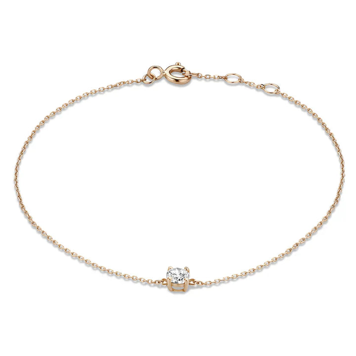 Bracelet Cléa en Pierre | Or Blanc