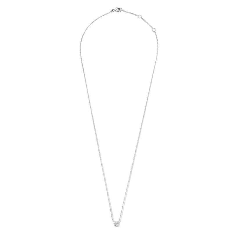 Collier Cléa en Pierre | Or Blanc