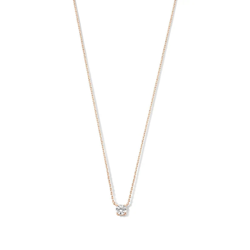 Collier Cléa en Pierre | Or Blanc