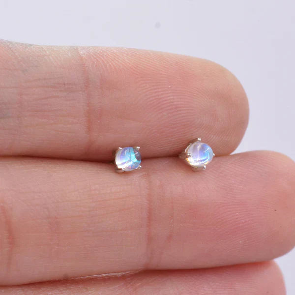 Boucles d'oreilles en argent sterling avec cristaux en forme de sirène
