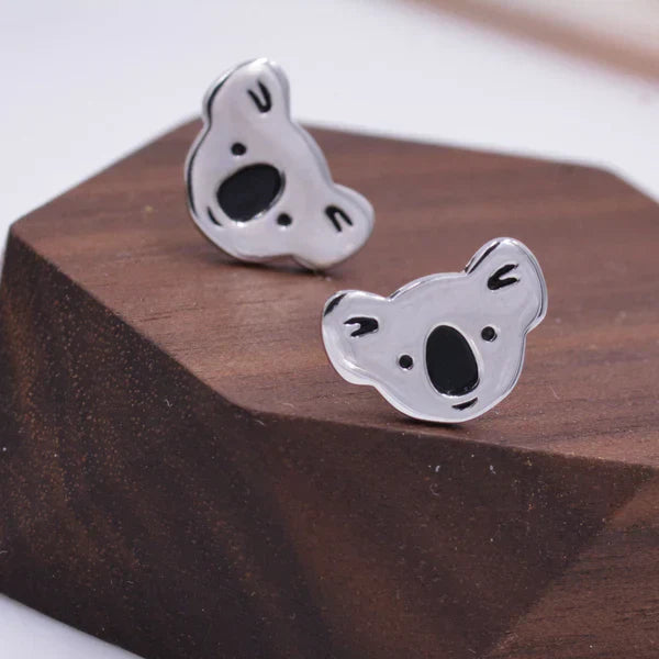 Boucles d'oreilles en argent sterling en forme de koala