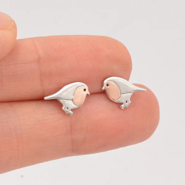 Boucles d'oreilles en forme d'oiseau Robin