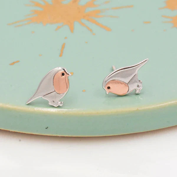 Boucles d'oreilles en forme d'oiseau Robin