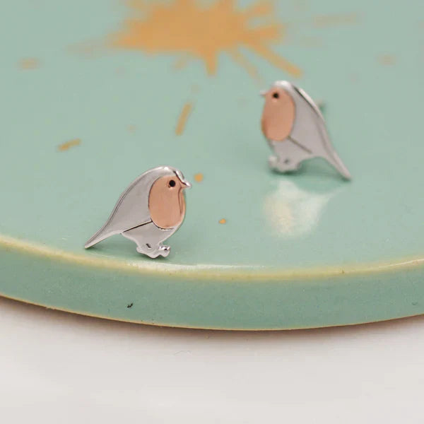 Boucles d'oreilles en forme d'oiseau Robin