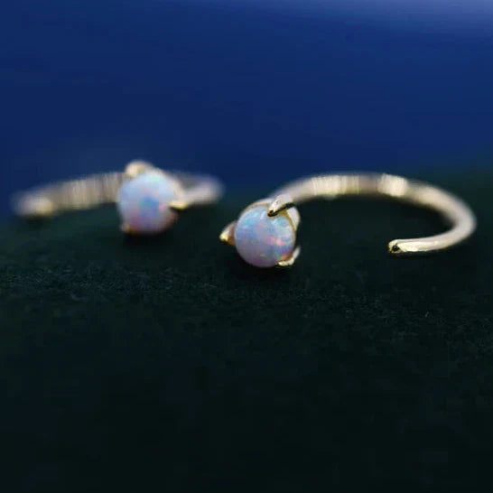 Boucles d'oreilles créoles en argent sterling