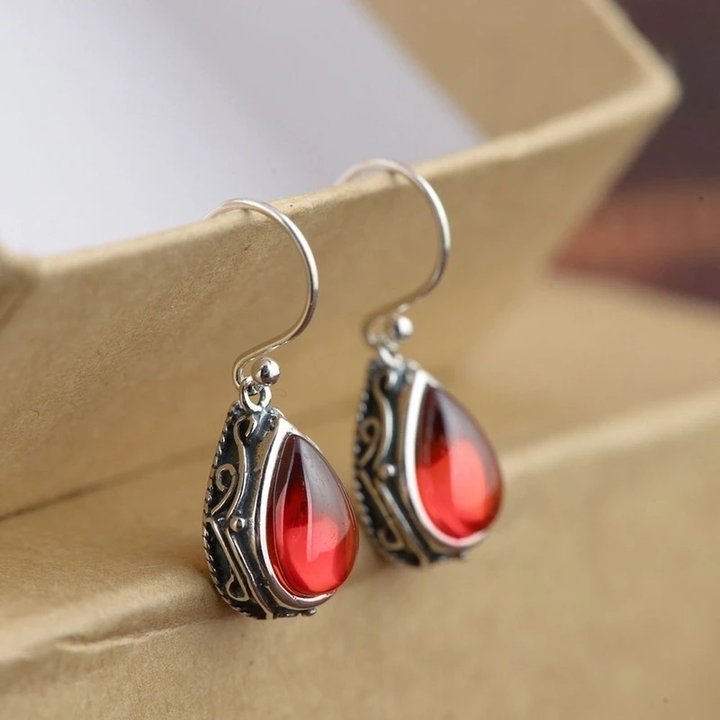 Boucles d'oreilles en cristal vintage