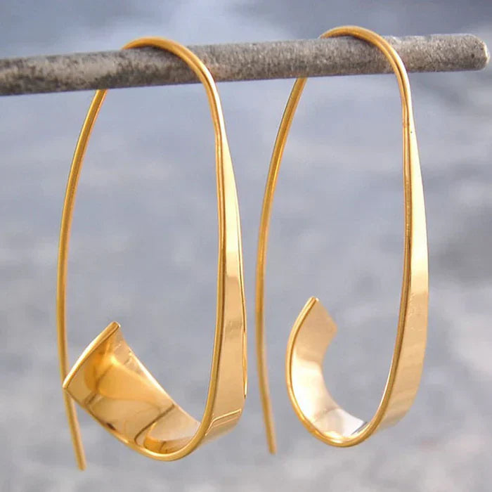 Boucles d'oreilles spirales vintage | Or