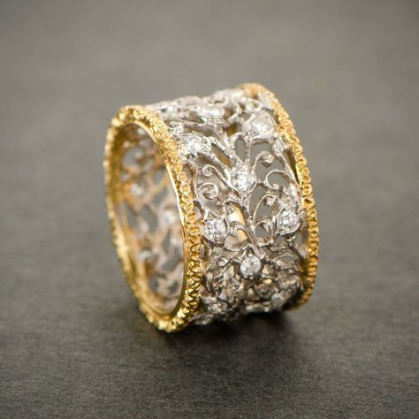 Bague en Zirconium Vintage