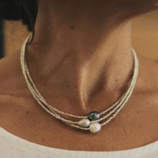 Collier Vintage en Perles d'Eau Douce