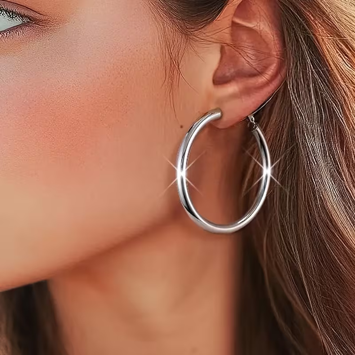 Boucles d'oreilles Argent Lumineux