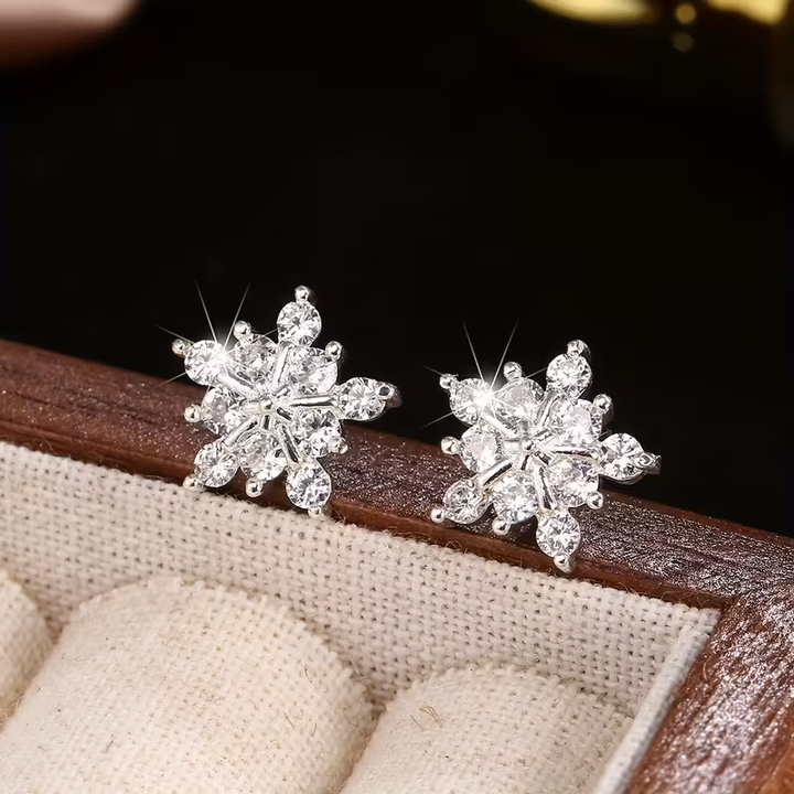 Boucles d'oreilles d'hiver