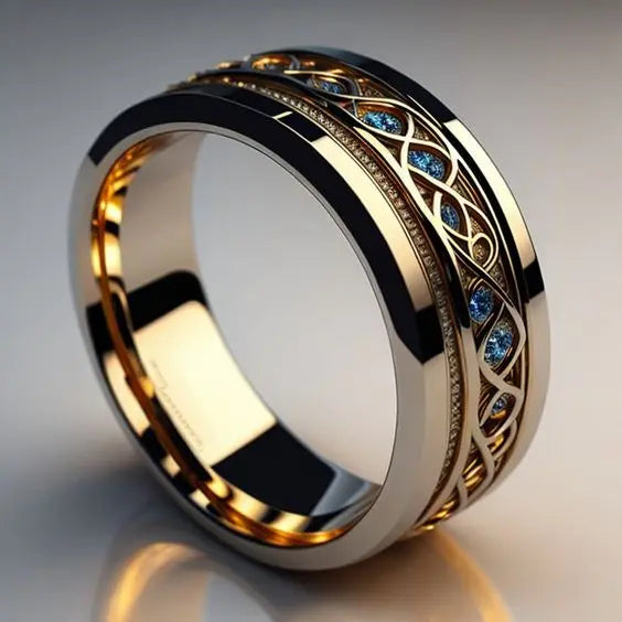 Bague d'Infini Dorée Vintage