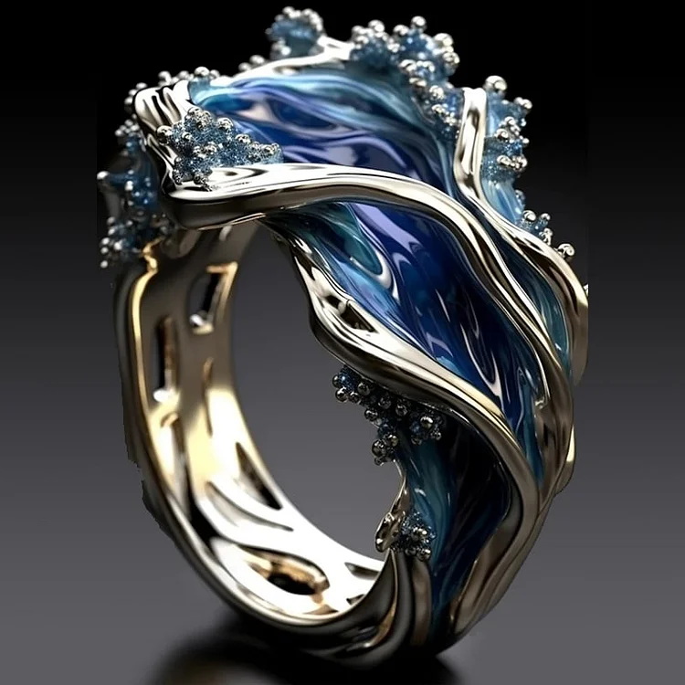 Bague Vague Dorée Vintage