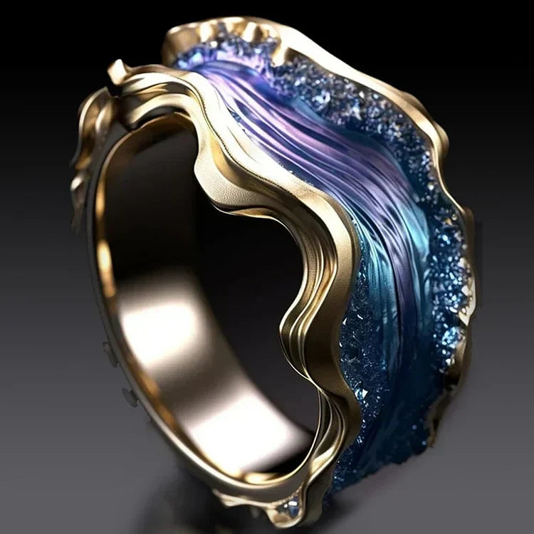 Bague Vintage Océan Doré