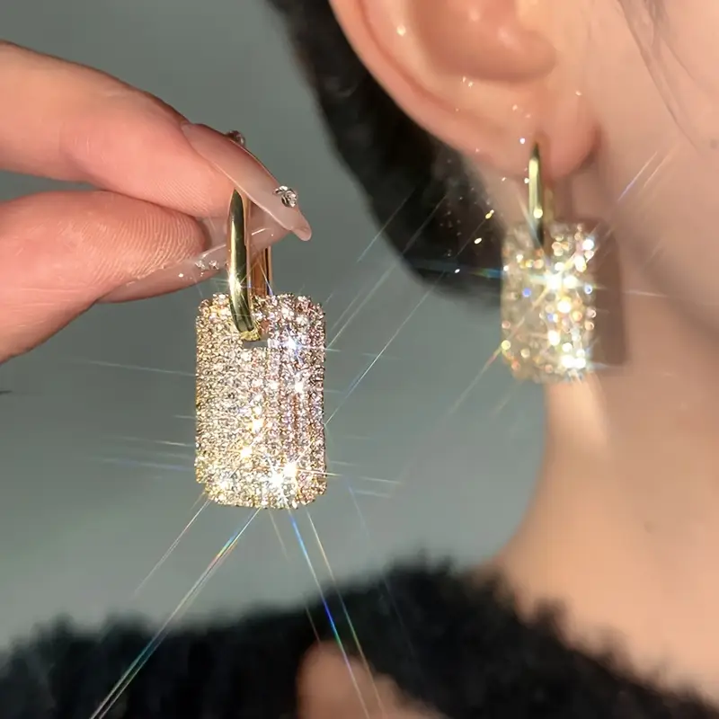 Boucles d'oreilles étincelantes vintage