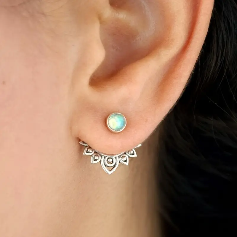 Boucles d'oreilles en opale