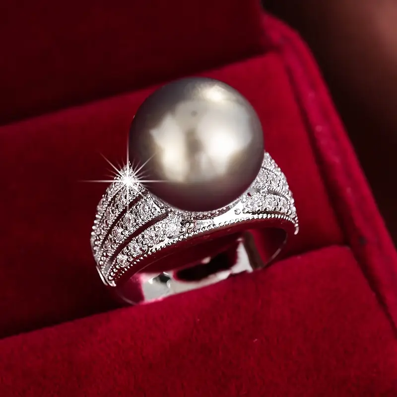 Bague en Zirconia Noir