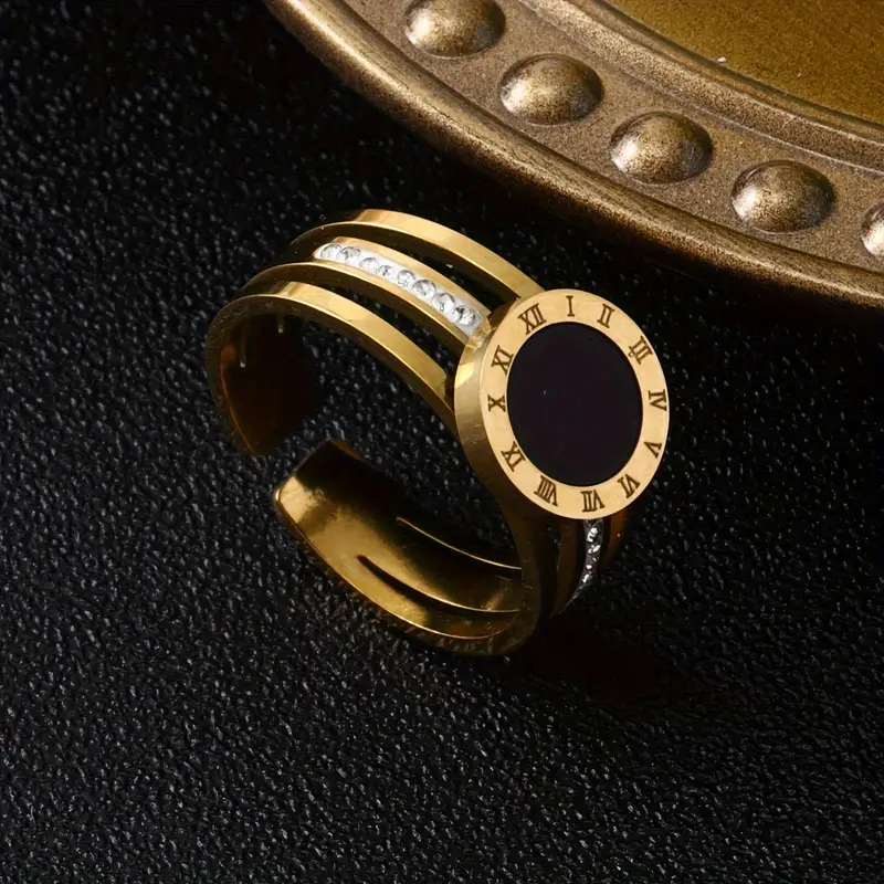 Bague Vintage Or et Noir