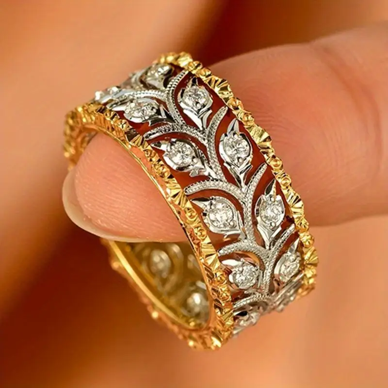 Bague en Zirconia Vintage Ivy Hollow