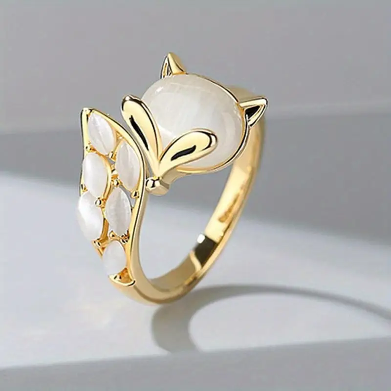 Bague en Or avec Perle Kitty